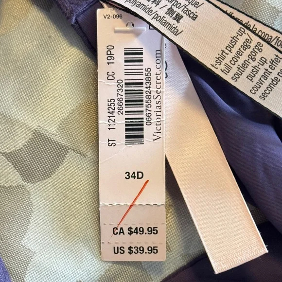 Victoria's Secret Perfect Shape Push-up Bra - Plum - Picture 2 of 6